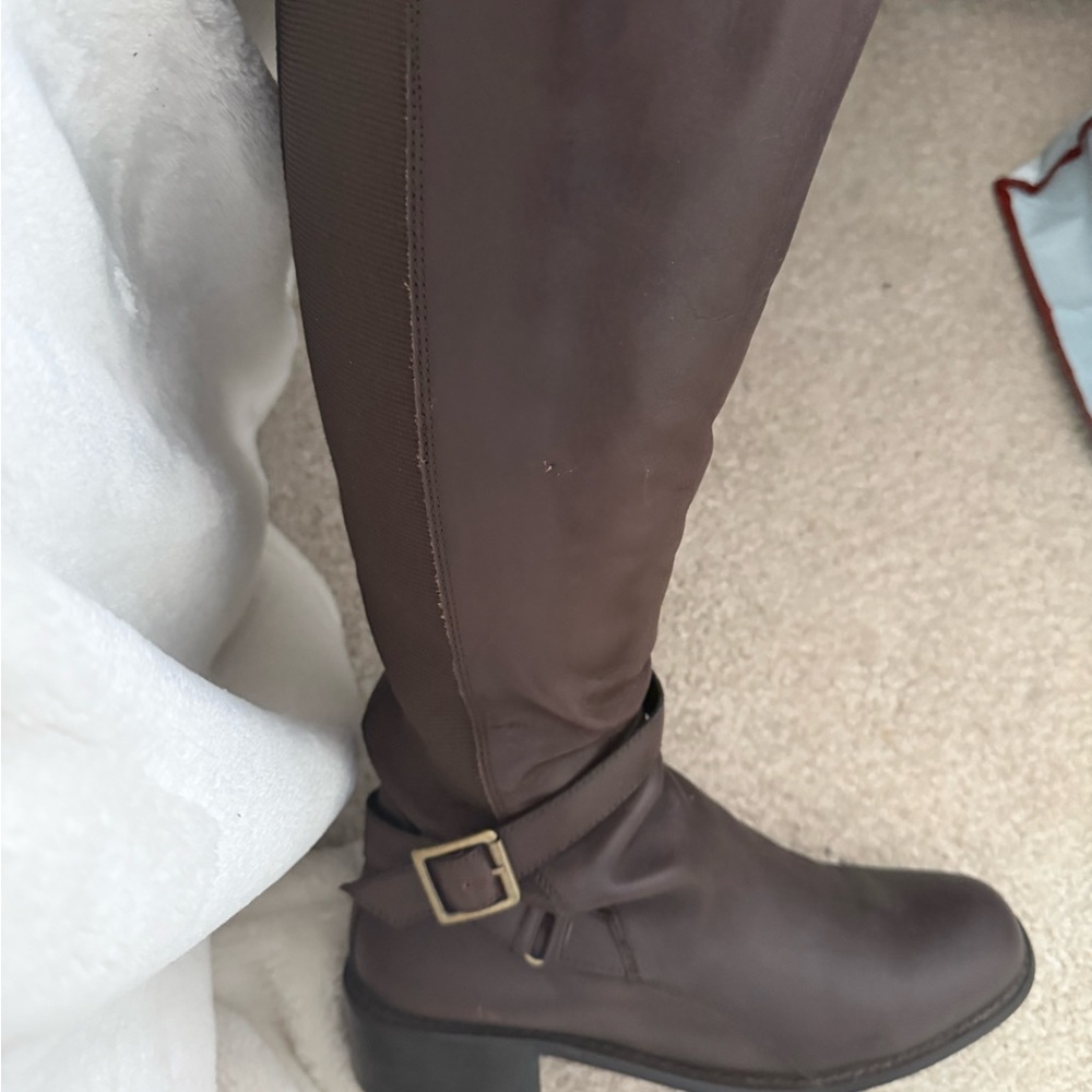 AEROSOLES Dark Brown Heeled Boots